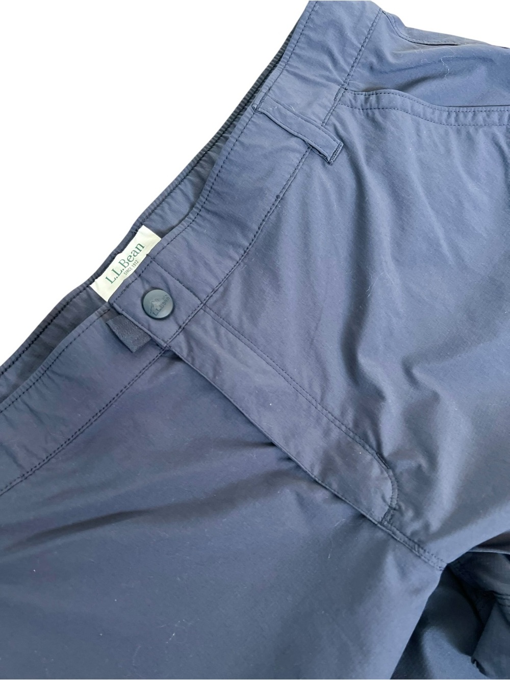 L.L.Bean Women’s XL MT Navy Cargo Capri Pants Lightweight Nylon Hiking Outdoor - Picture 5 of 9